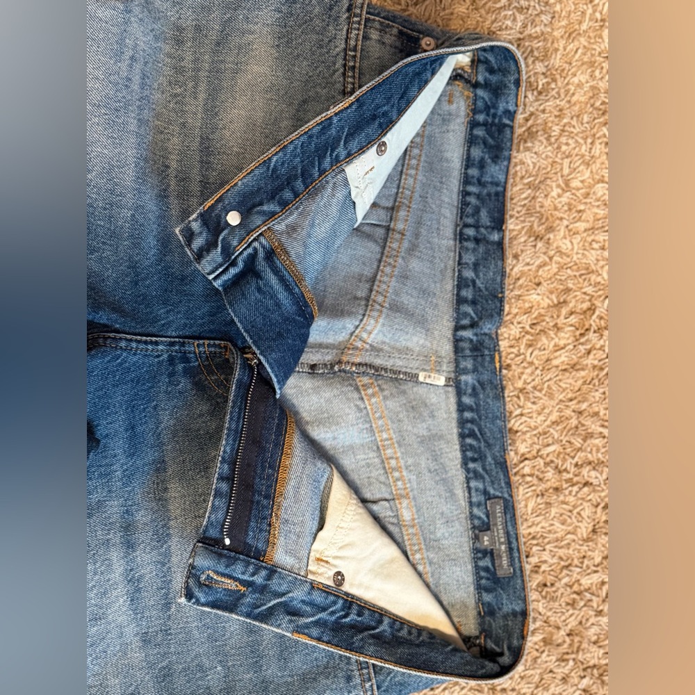 Alexander McQueen Two-Tone Blue Jeans - Picture 4 of 5